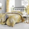 Catherine Lansfield Canterbury Ochre Quilt Set -Household Items Shop 21371 20362