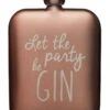Barcraft Gin Slogan Hip Flask Pink -Household Items Shop 25312 19715