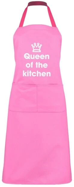 Queen Of The Kitchen Apron Pink
