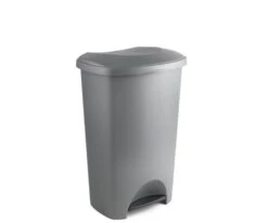 Addis Pedal Bin Metallic 50L