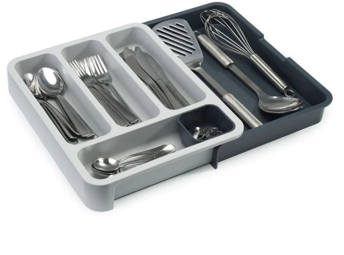 Joseph Joseph Drawerstore Cutlery Drawer - Dark Grey/Grey 4 Joseph Joseph Drawerstore Cutlery Drawer - Dark Grey/Grey - Image 2