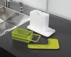 Joseph Joseph Caddy Sink Organiser White/Green -Household Items Shop 27464 19092