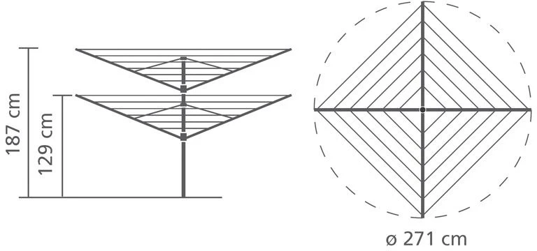 Brabantia Rotary Dryer Lift-O-Matic 40m 5 Brabantia Rotary Dryer Lift-O-Matic 40m - Image 3