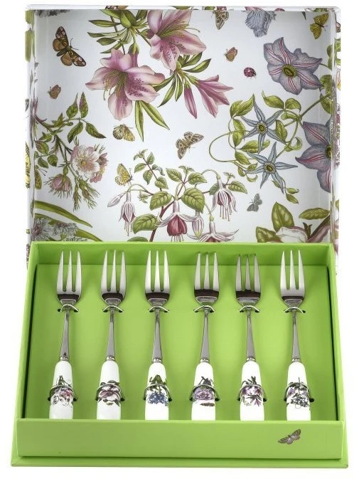 Portmeirion Botanic Garden Pastry Forks Set Of 6 3 Portmeirion Botanic Garden Pastry Forks Set Of 6