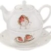 Wrendale Tea For One With Saucer Robins -Household Items Shop 28951 18443
