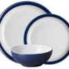 Denby Elements 12 Piece Dinner Set Dark Blue