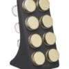 Masterclass 8 Jar Spice Rack Black & Brass -Household Items Shop 33389 16593