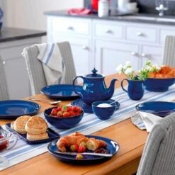 Denby Imperial Blue Medium Coupe Plate -Household Items Shop 35663 14846