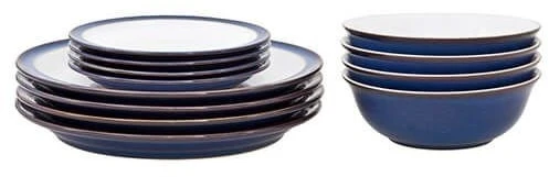 Denby Imperial Blue 12 Piece Tableware Set 3 Denby Imperial Blue 12 Piece Tableware Set