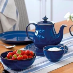 Denby Imperial Blue 12 Piece Coupe Set 7 Denby Imperial Blue 12 Piece Coupe Set -Household Items Shop 35668 14828