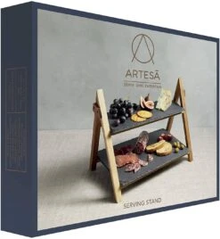 Artesa Two Tier Slate Serving Stand 7 Artesa Two Tier Slate Serving Stand -Household Items Shop 35881 14739