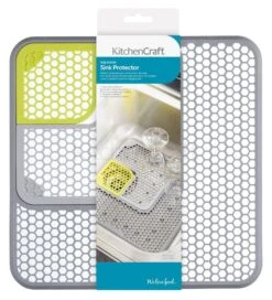 KitchenCraft Protective Sink Mat 30x30cm Grey