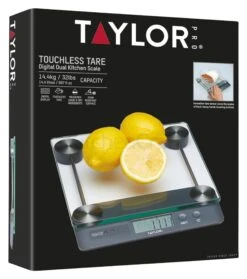 Taylor Pro Touchless Tare Glass Scale 14.4kg -Household Items Shop 35938 14689
