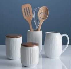 Mason Cash Mason & Cash Linear Pitcher 900ml - White -Household Items Shop 35974 14638