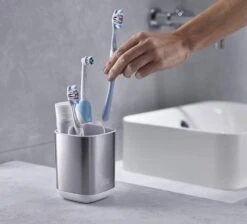 Joseph Joseph Small Steel Toothbrush Caddy 9 Joseph Joseph Small Steel Toothbrush Caddy -Household Items Shop 36223 14439