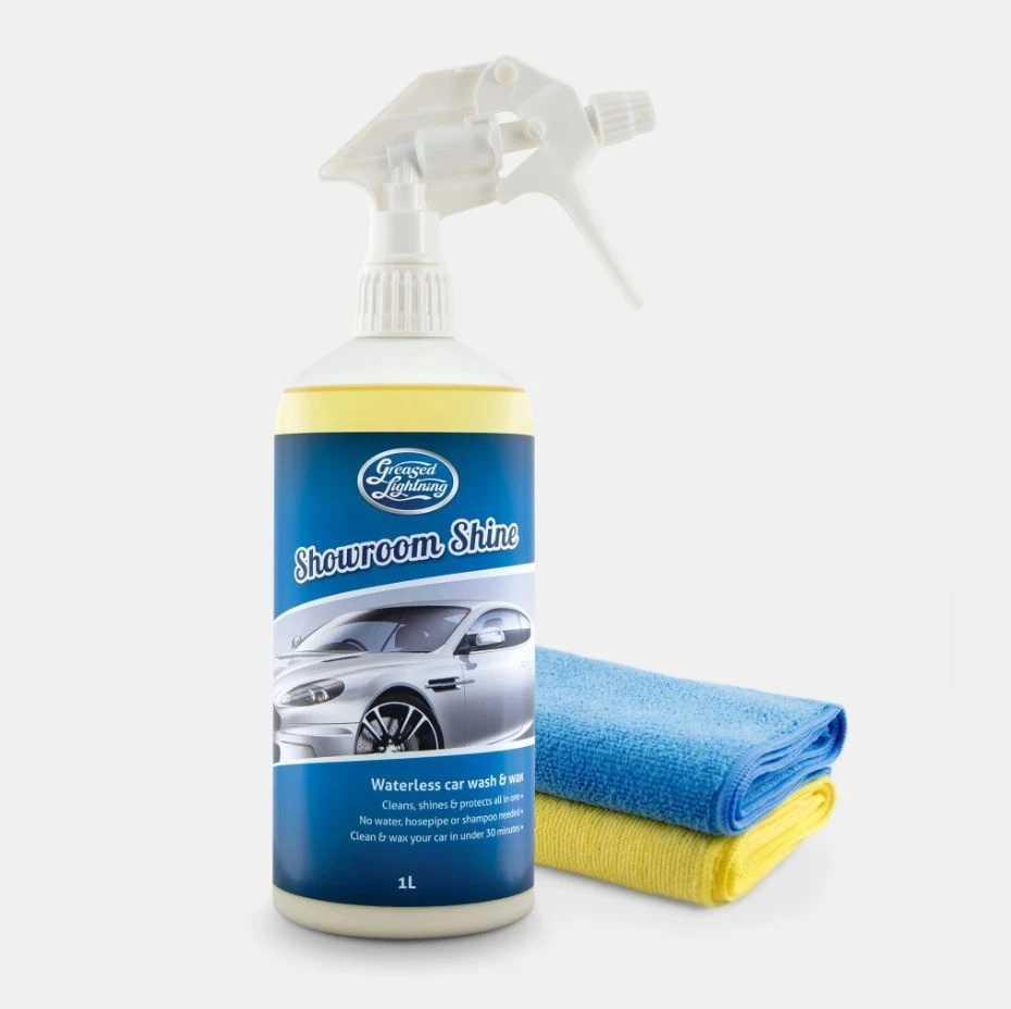 Greased Lightning 1L Showroom Shine Plus 2 Cloths 3 Greased Lightning 1L Showroom Shine Plus 2 Cloths