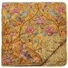 Morris & Co Seasons By May Quilted Throw - Saffron -Household Items Shop 37556 13761