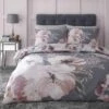 Catherine Lansfield Dramatic Floral Grey Duvet Set -Household Items Shop 38141 13334