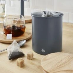 Swan Nordic Set Of 3 Canisters - Grey -Household Items Shop 42699 7962