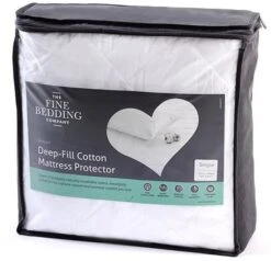 The Fine Bedding Company Deep Fill Cotton Mattress Protector