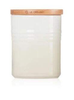 Le Creuset Medium Storage Jar With Wood Lid Meringue 8 Le Creuset Medium Storage Jar With Wood Lid Meringue -Household Items Shop 45398 4838