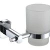 Showerdrape Admirality Glass Toothbrush Holder Chrome -Household Items Shop 46776 2562