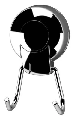 Showerdrape Suctionloc Twin Robe Hook Chrome