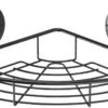 Showerdrape Suctionloc Corner Basket Black 1 Showerdrape Suctionloc Corner Basket Black -Household Items Shop 46795 2543
