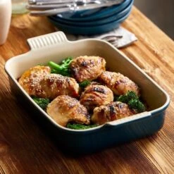 Le Creuset Heritage Deep Rectangular Dish 26cm Deep Teal 8 Le Creuset Heritage Deep Rectangular Dish 26cm Deep Teal -Household Items Shop 49014 36499