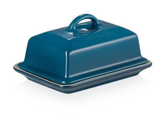 Le Creuset Butter Dish Deep Teal 6 Le Creuset Butter Dish Deep Teal - Image 4