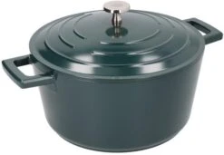 Masterclass Cast Aluminium Casserole Dish 24cm Green