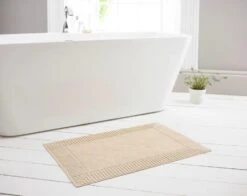 Deyongs Bliss Terry Bath Mat Biscuit