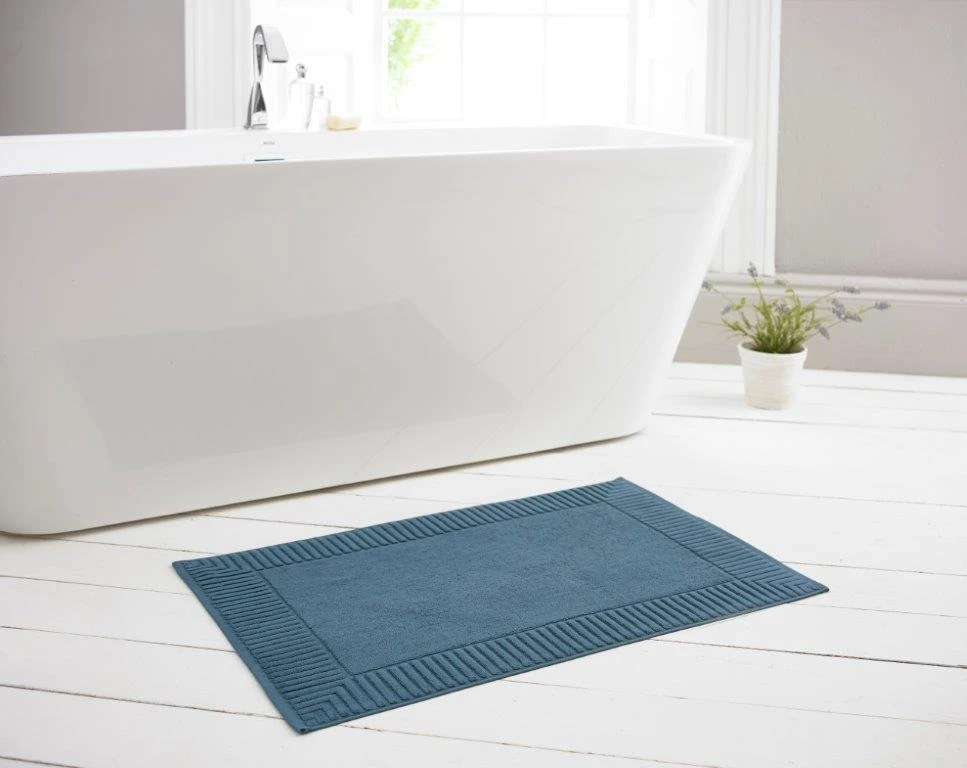 Deyongs Bliss Terry Bath Mat Petrol 3 Deyongs Bliss Terry Bath Mat Petrol