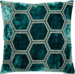 Malini Ivor Teal Cushion 56cm X 56cm