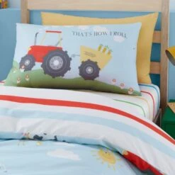 Bedlam Farmyard Friends Blue Duvet Cover Set -Household Items Shop 51140 30429