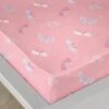 Bedlam Flutterby Butterfly Pink Fitted Single Sheet -Household Items Shop 51152 30415