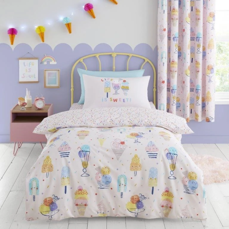 Catherine Lansfield Ice Cream Fundae Kids Duvet Set - Single