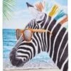 Catherine Lansfield Aloha Zebra Beach Towel -Household Items Shop 51549 29353