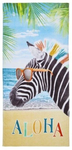 Catherine Lansfield Aloha Zebra Beach Towel