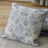 Dreams & Drapes Averie Blue Piped Edge Filled Cushion -Household Items Shop 51703 28928