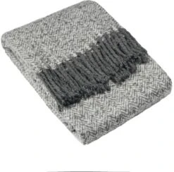 Riva Weaver Grey Throw
