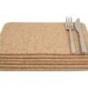 Rectangular Table Mats In Cork Set Of 6 -Household Items Shop 51978 27994