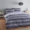 Catherine Lansfield Lines Navy Duvet Set -Household Items Shop 53594 25465