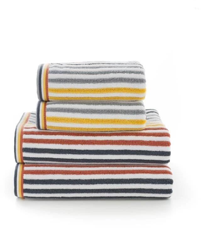 Deyongs Hanover Stripe Towels Mustard 3 Deyongs Hanover Stripe Towels Mustard