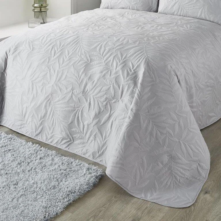 Serene Luana Silver Quilt Duvet Cover Set